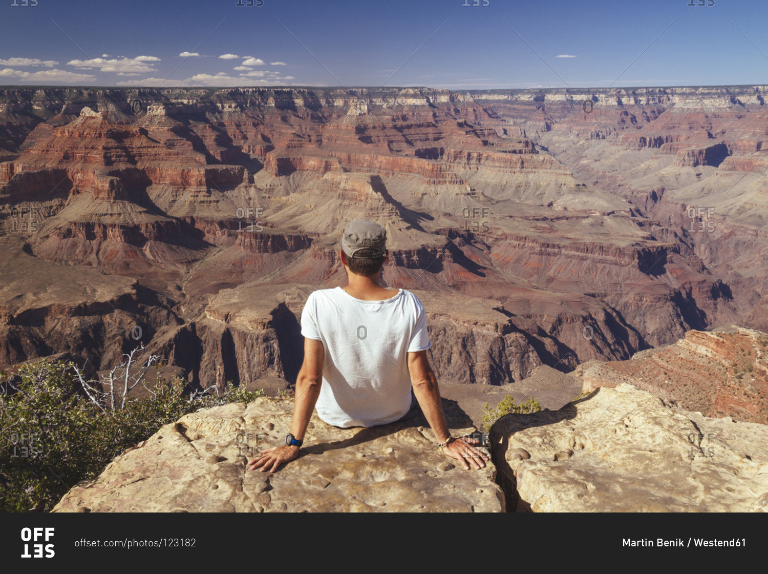 Man enjoying the view at Grand Canyon