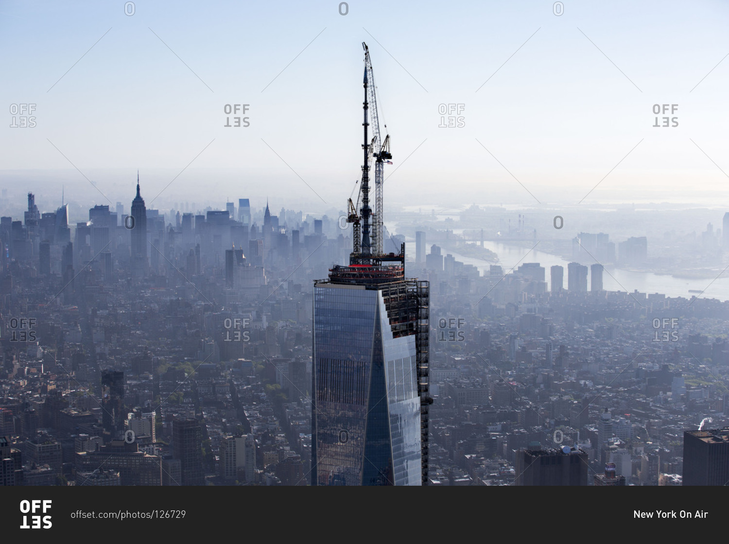 На крыше WTC Нью Йорк