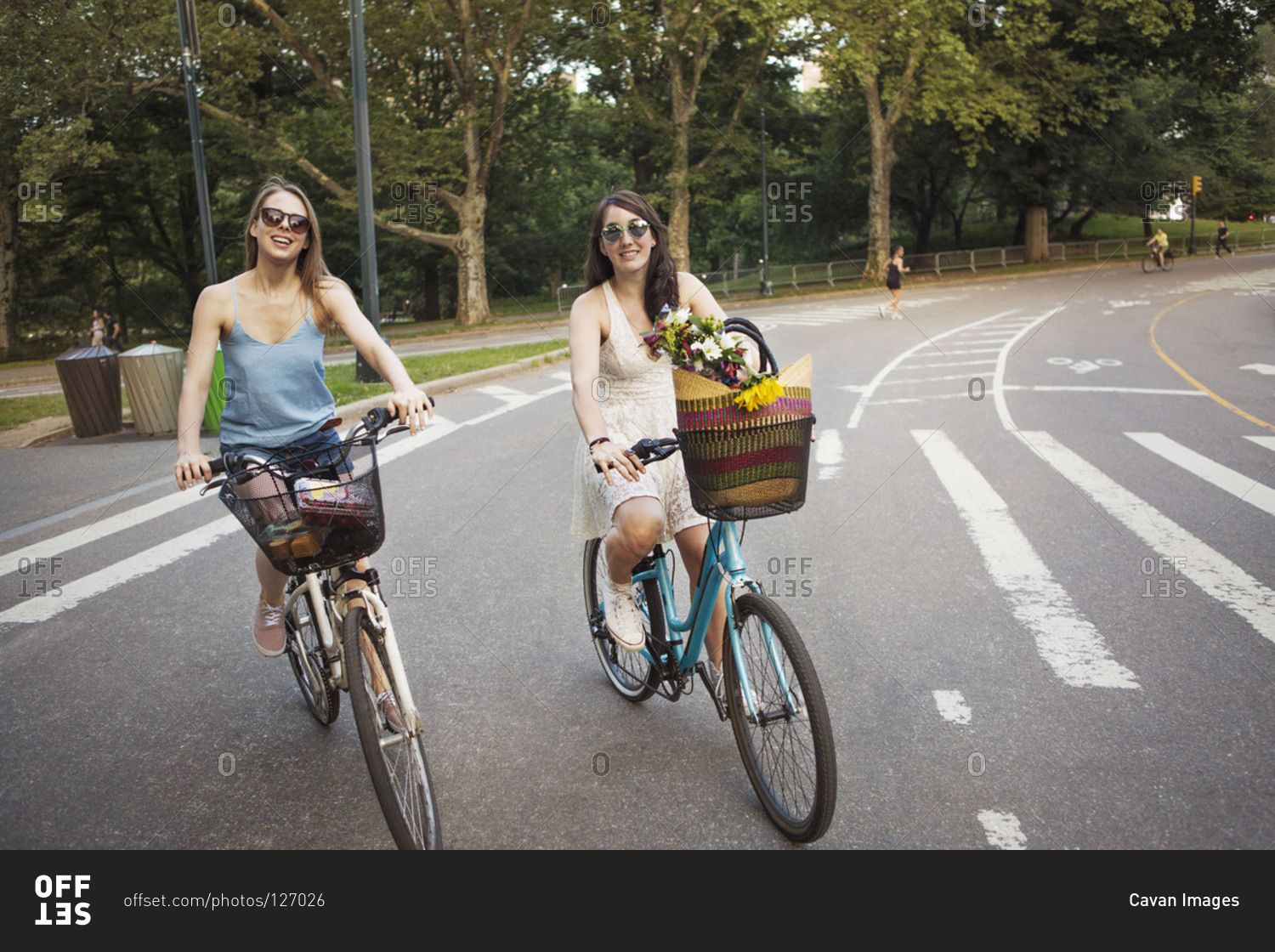 two girls on bike