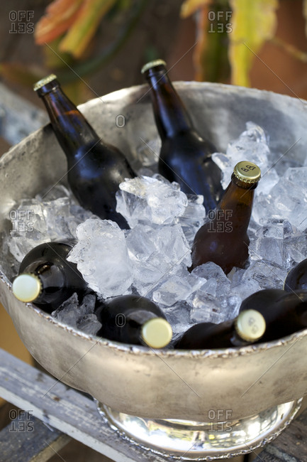 Beer in best sale ice bucket