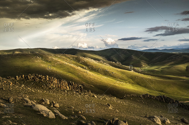 Scenery landscape in Mongolia - Offset
