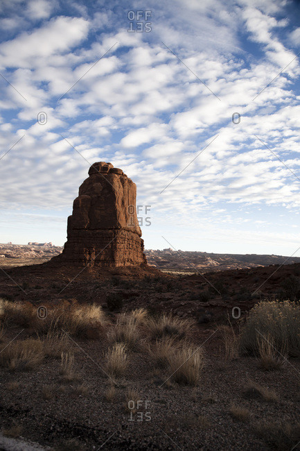 Towering red rock formation