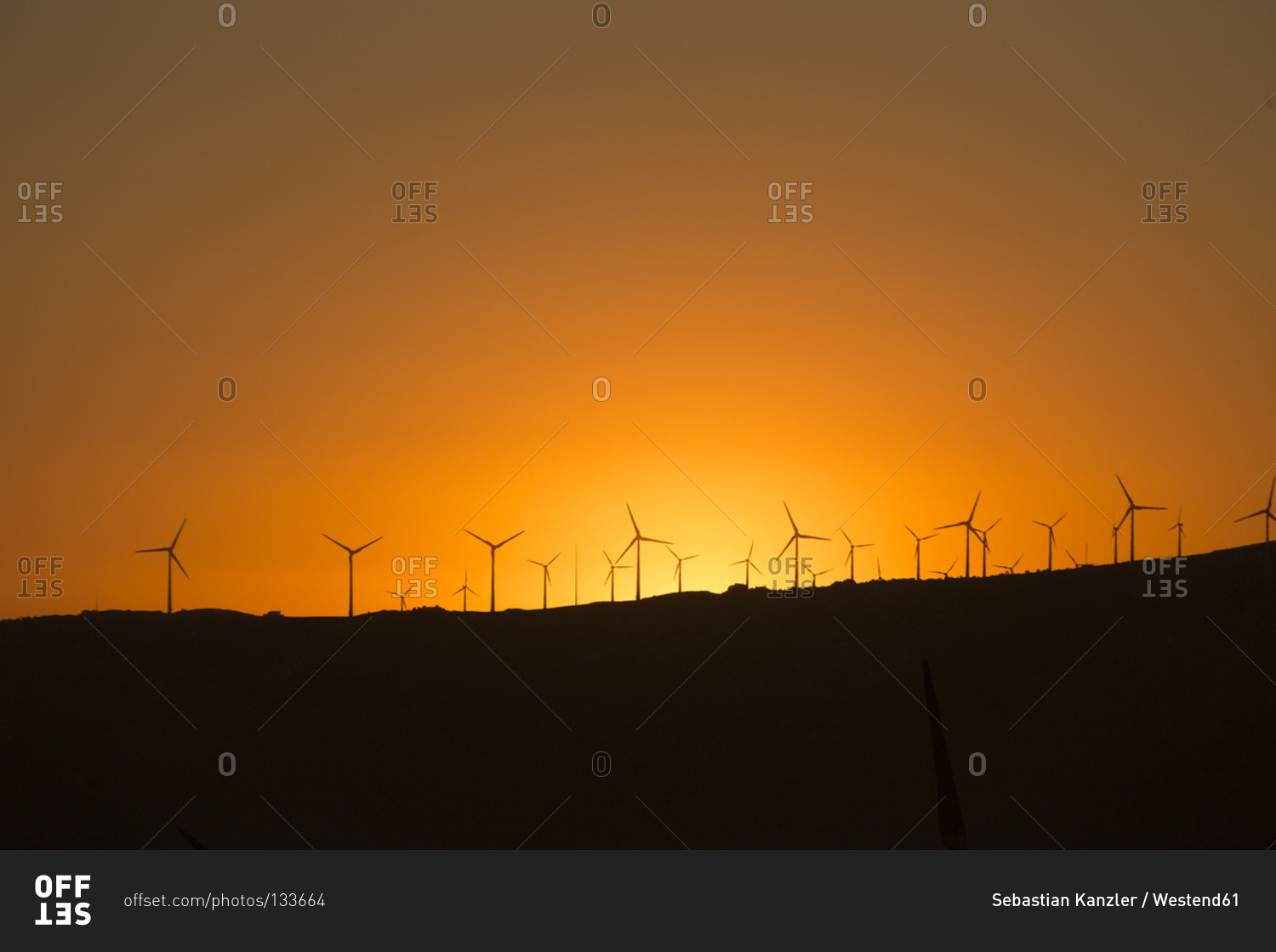 Wind farm, Andalusia, Spain