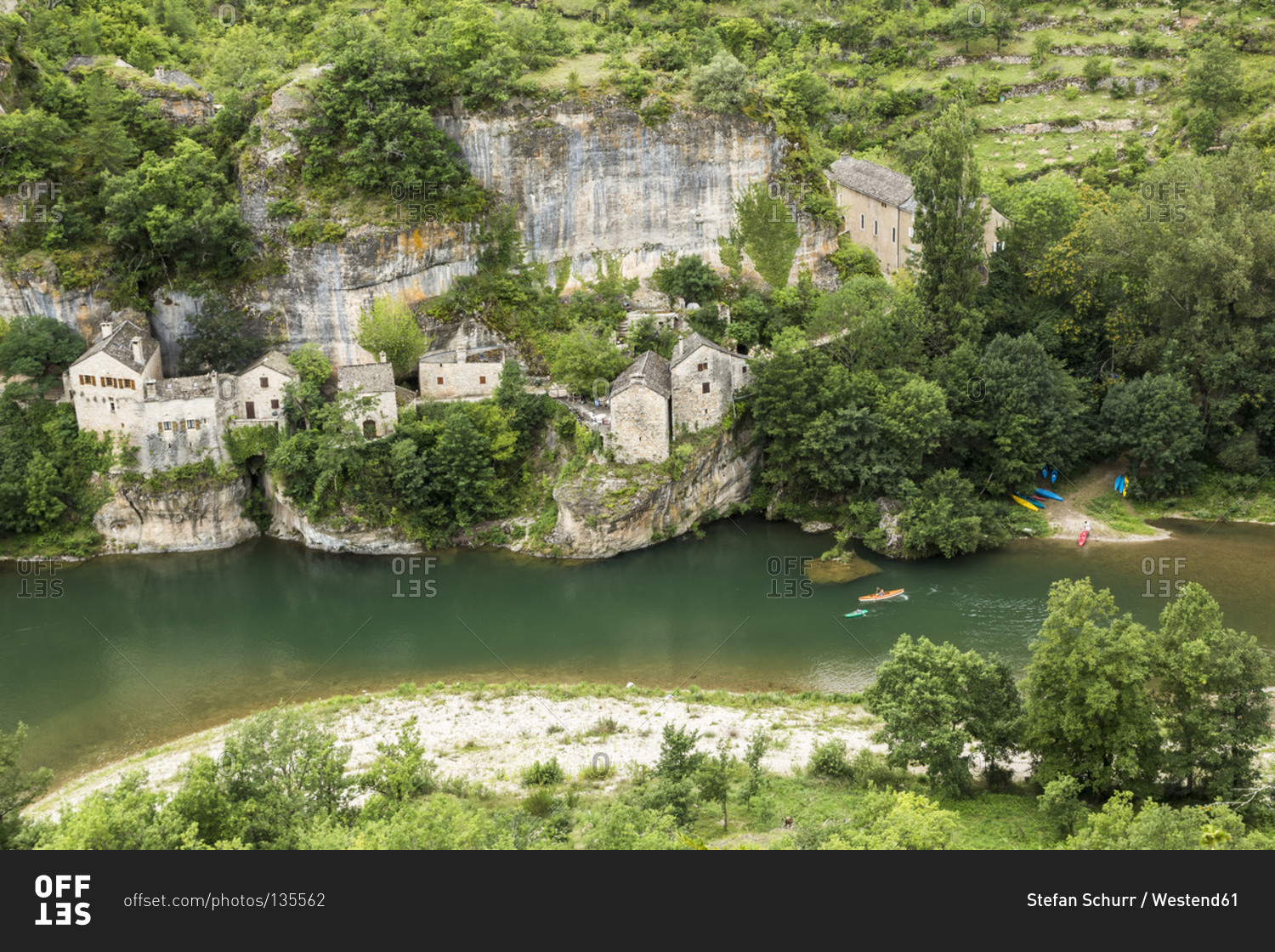 Auberge de la Cascade, France stock photo - OFFSET