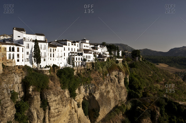 White buildings in Ronda, Andalusia, Spain