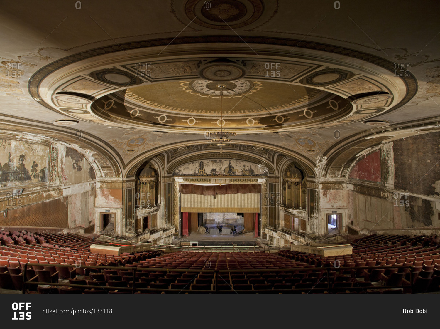 Bridgeport, Connecticut, USA - May 12, 2012: The auditorium of the Loew ...