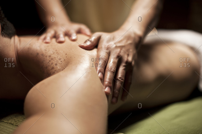 Salon , back massage
