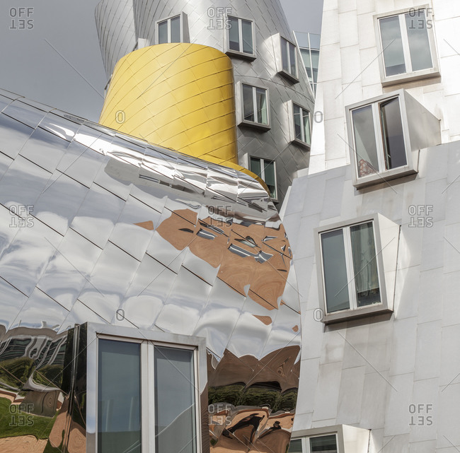 Cambridge, Massachusetts, USA - September 23, 2014: Exterior of Stata Center by Frank Gehry, MIT