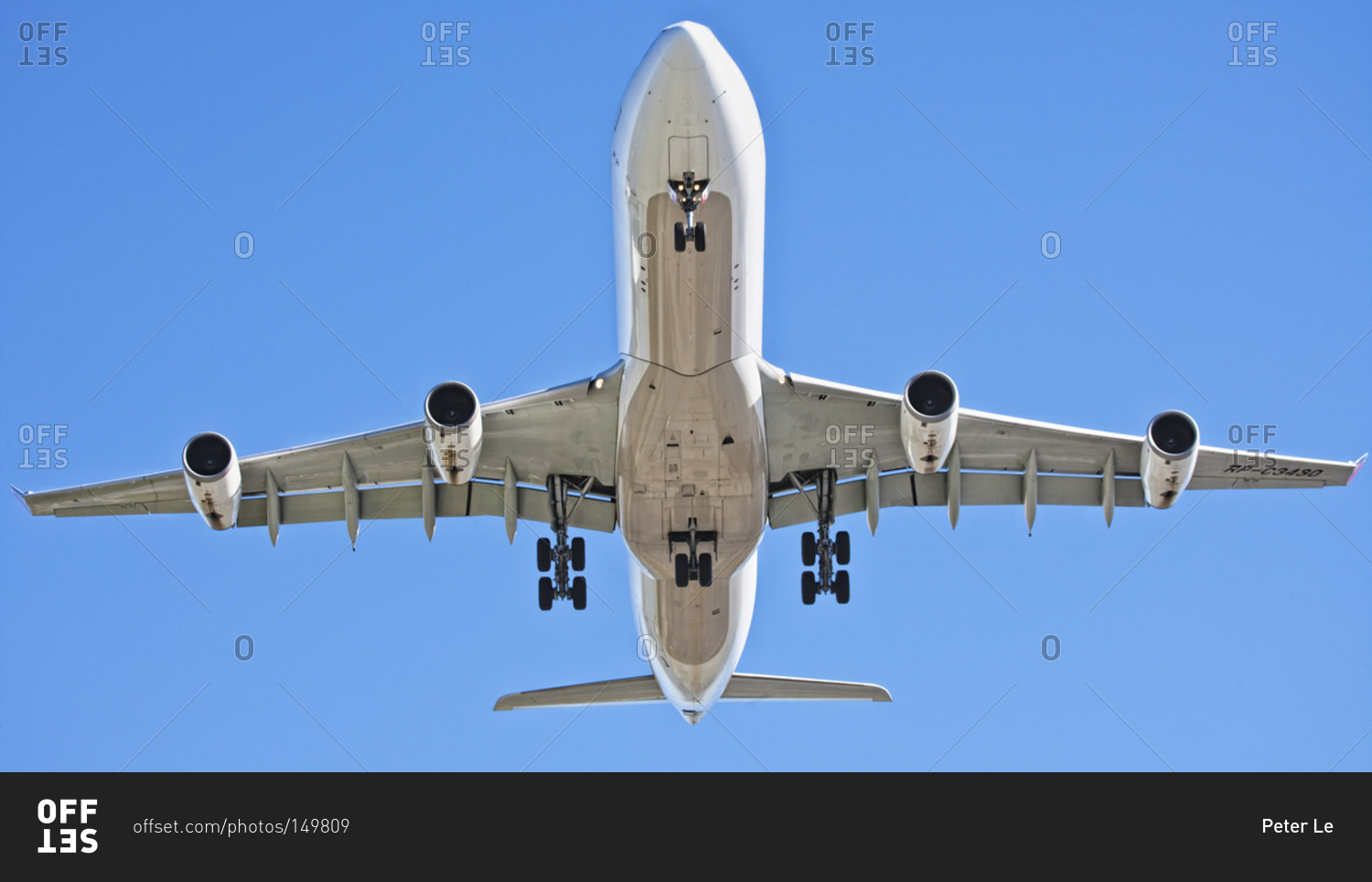 Low angle view of airplane flying in the sky