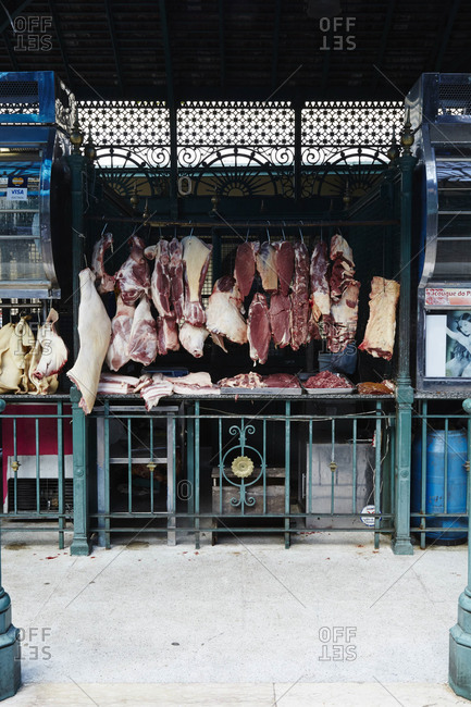 Butcher's Shop, Meat Hook, Beef Stock Photo - Alamy