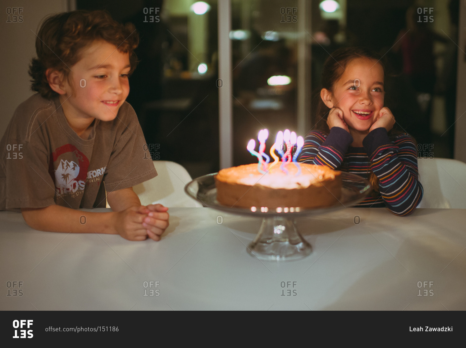 Children celebrating their birthday