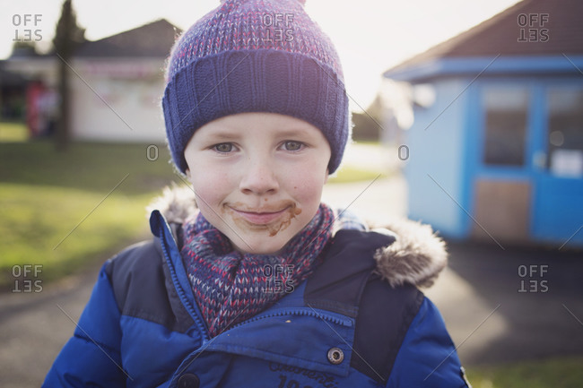 Portrait of a messy boy