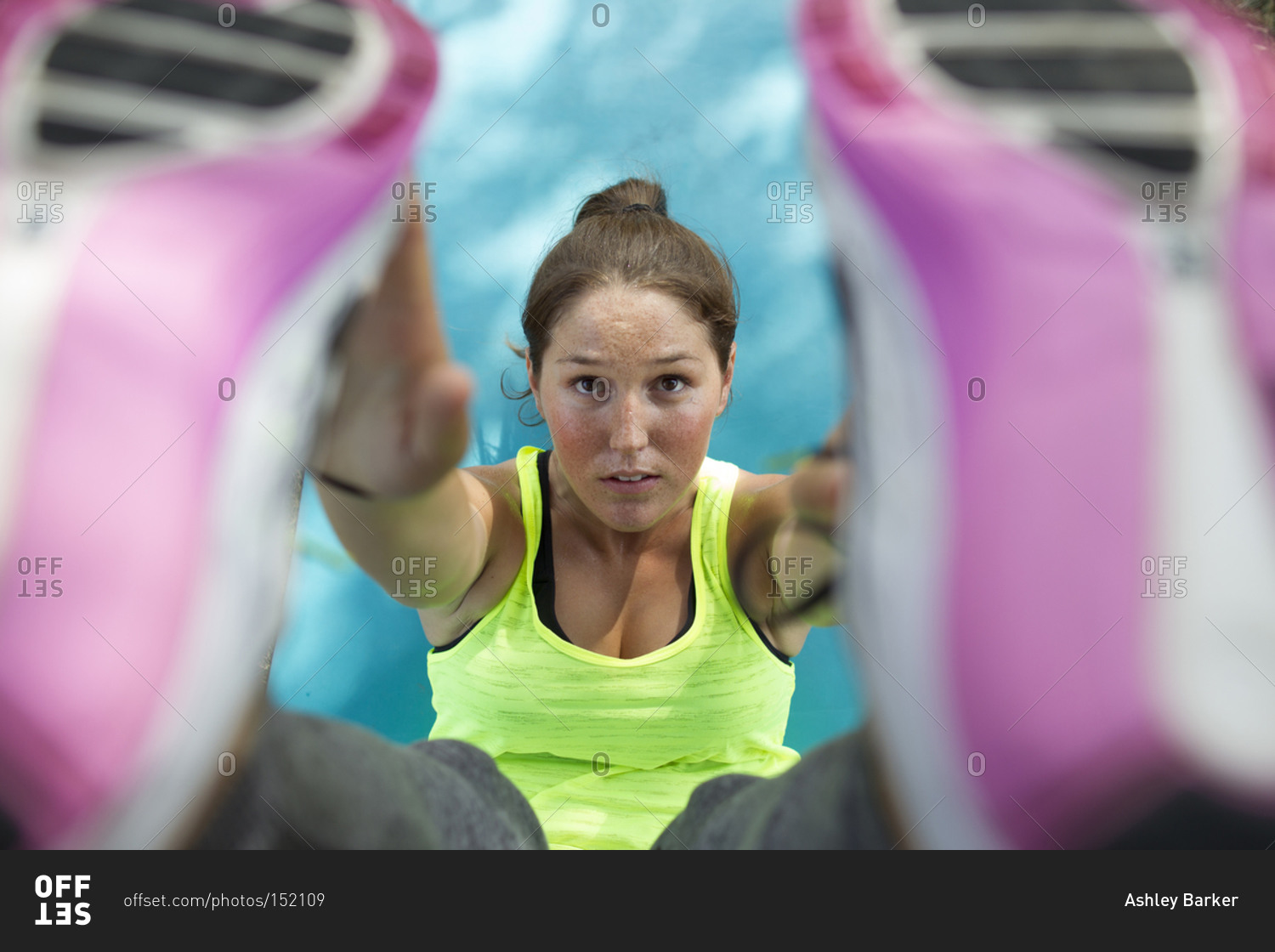 Woman during a workout