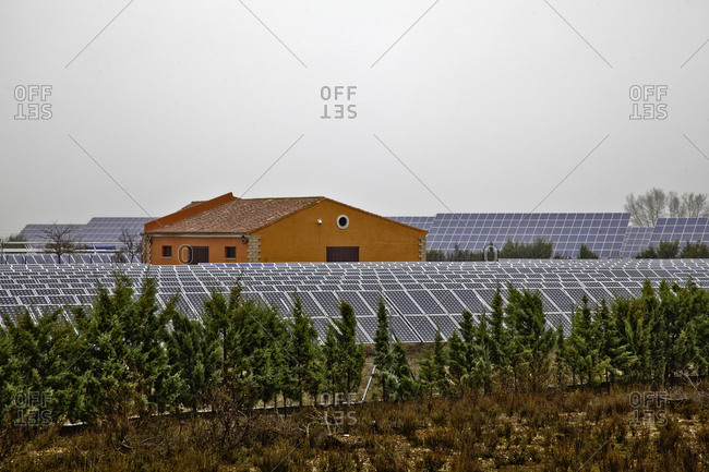 Building amid solar arrays