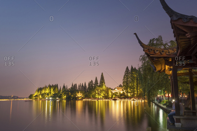 Premium Photo | Beautiful architectural landscape and landscape of west  lake in hangzhou