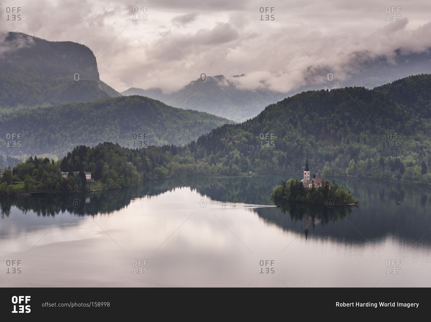 View of Lake Bled from Lake Bled Castle