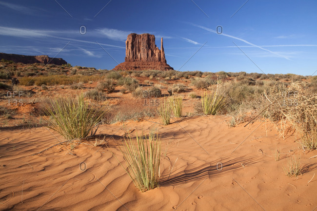Sandstone formation in Monument Valley