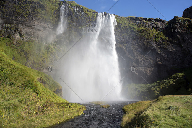 Seljalandsfoss Waterfall, South Iceland, Iceland, Polar Regions