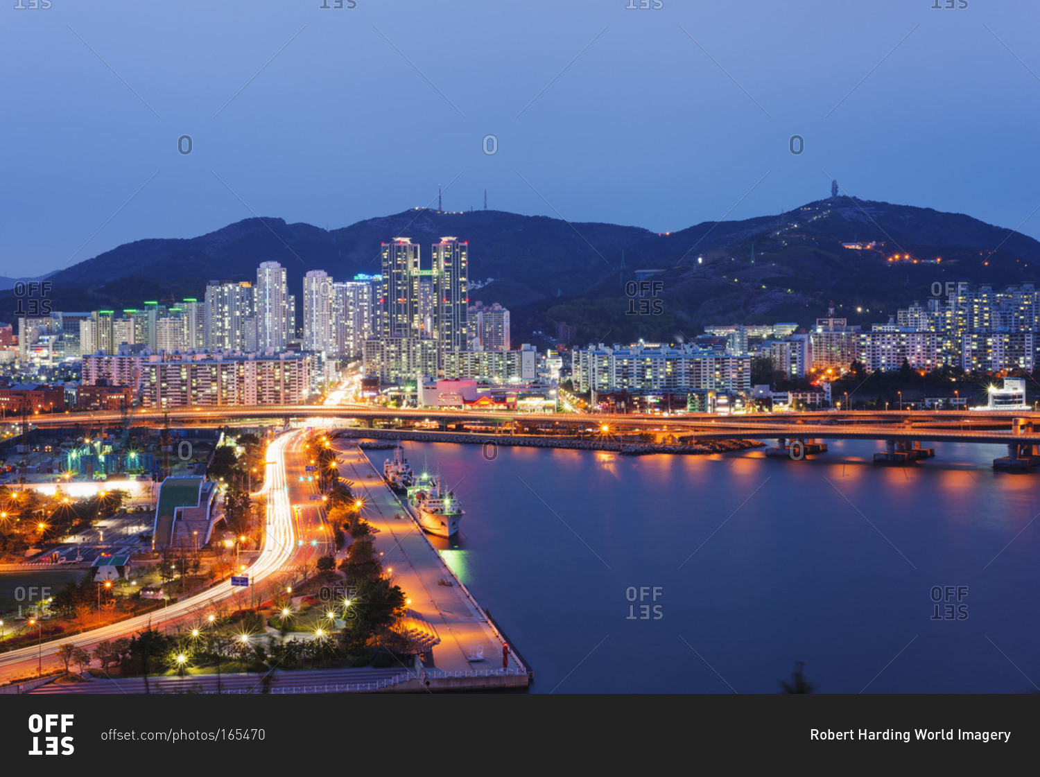 City skyline, Busan, South Korea, Asia