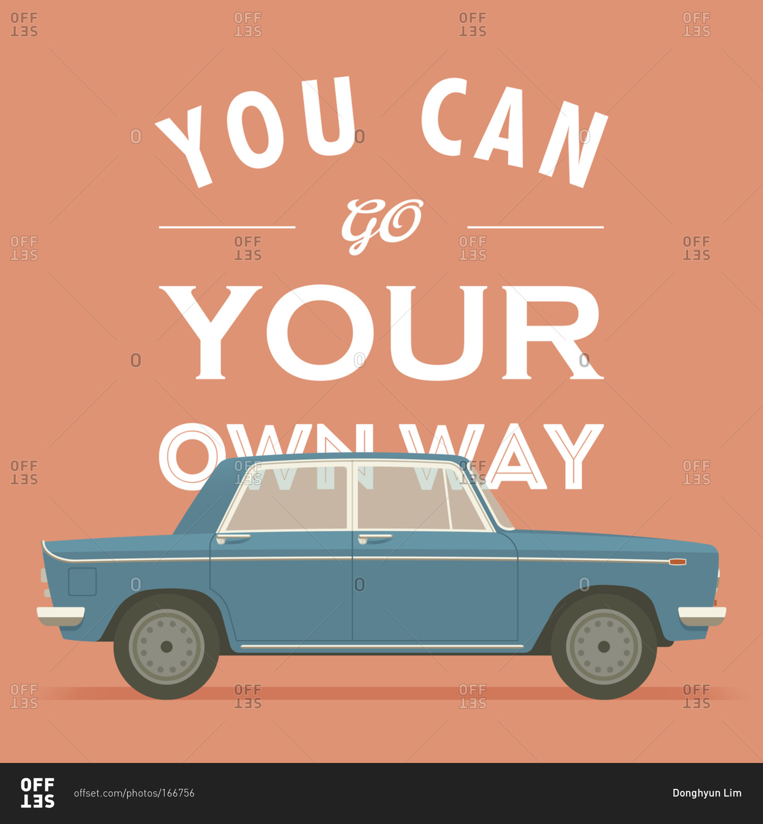 Do your own. Надпись go your own way. Go your own way. Way illustration.