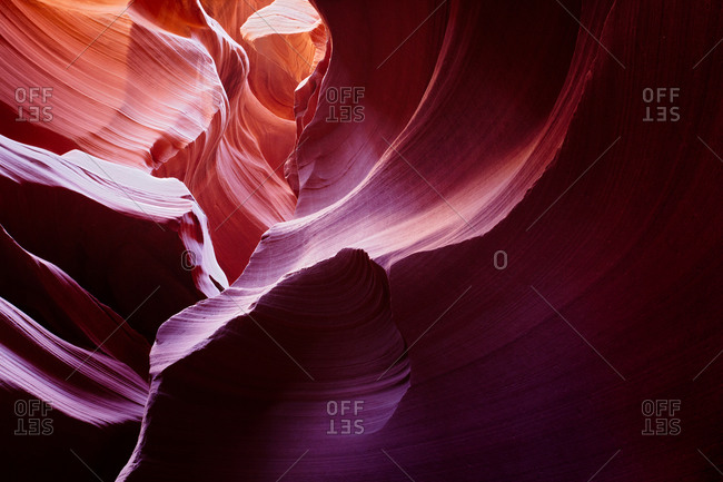 Slot canyon in American Southwest