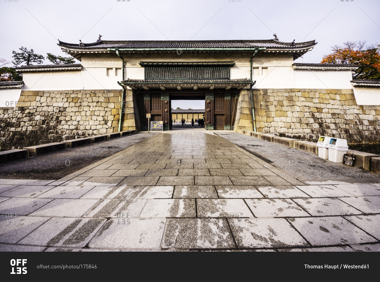 Entrance gate, Nijo Castle, Kyoto, Japan