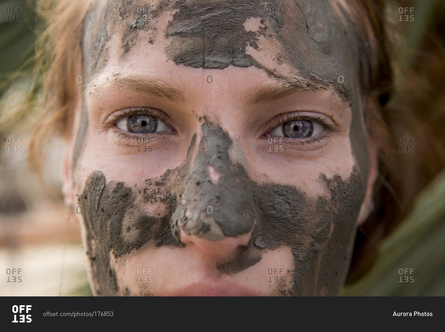 Woman in Mud Mask