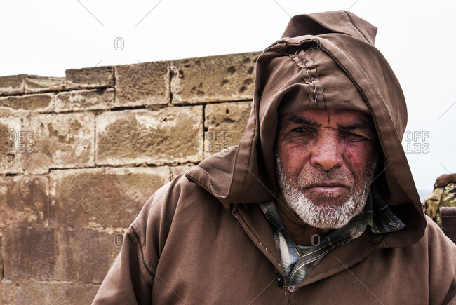 Elderly moroccan man wearing a turban and chilaba. Essaouira.Morocco Stock  Photo - Alamy