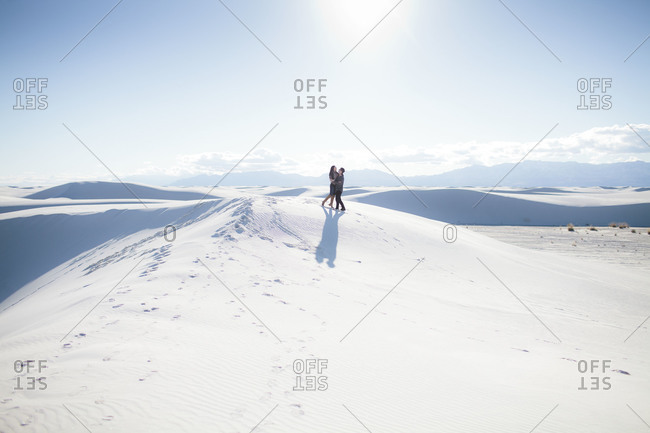 Couple in White Sands National Monument