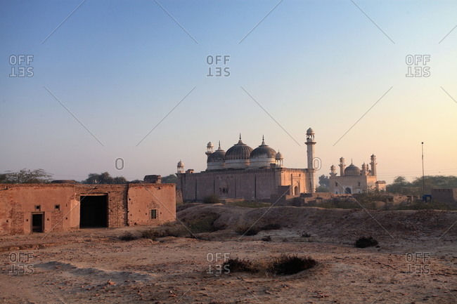Bahawalpur, Pakistan - January 25, 2012: Mosque by Derawar Fort