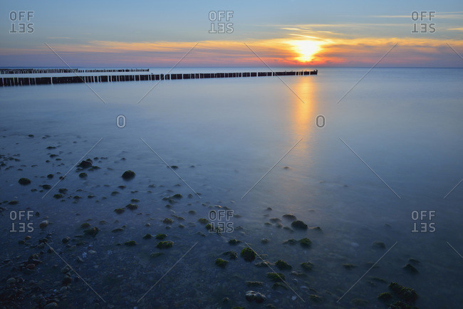 Sunset over Baltic sea - Offset