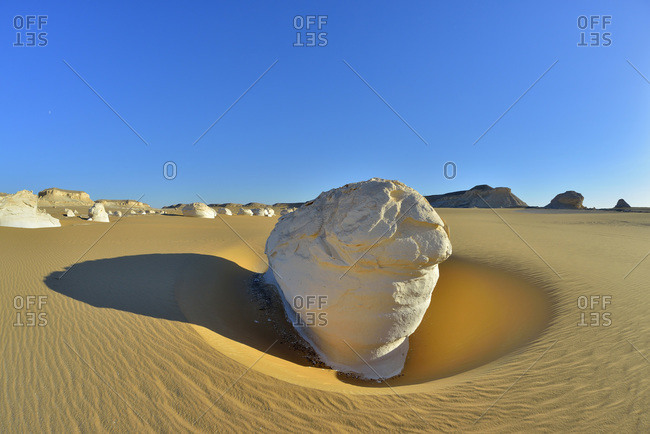 Rock formation in White Desert, Sahara Desert
