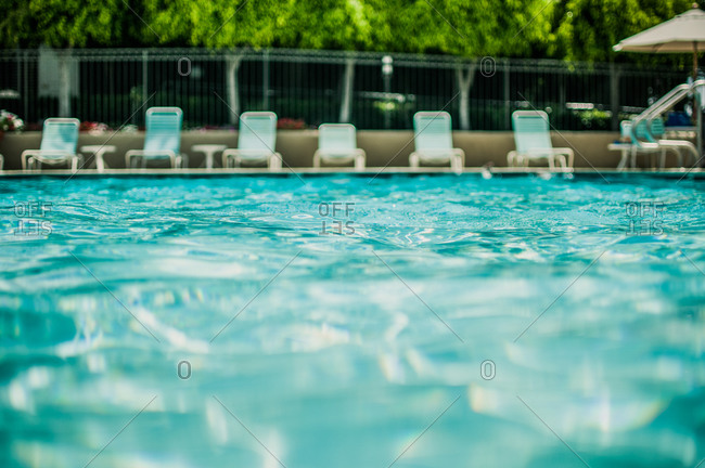 Ripples in a swimming pool