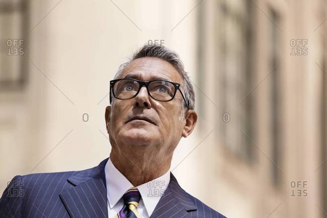 Portrait of a businessman with glasses