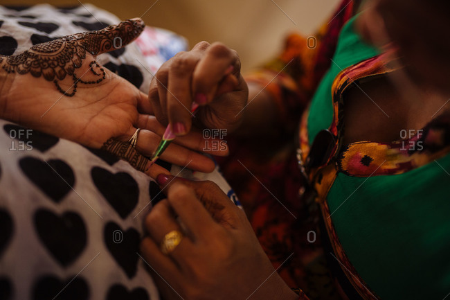 Traditional Mehndi Tattoo For A Indian Bridal Celebration HighRes Stock  Photo  Getty Images
