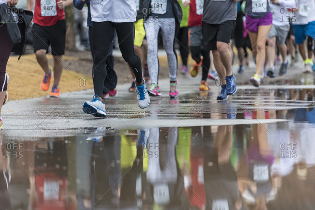 Runners at  10K race in Atlanta, GA