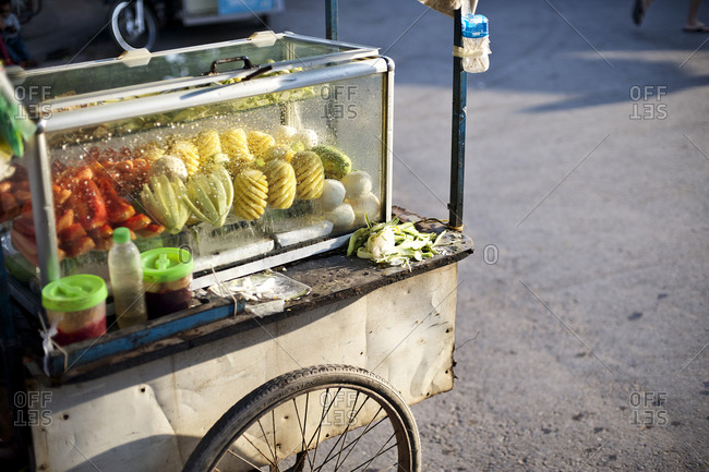Food cart on a street