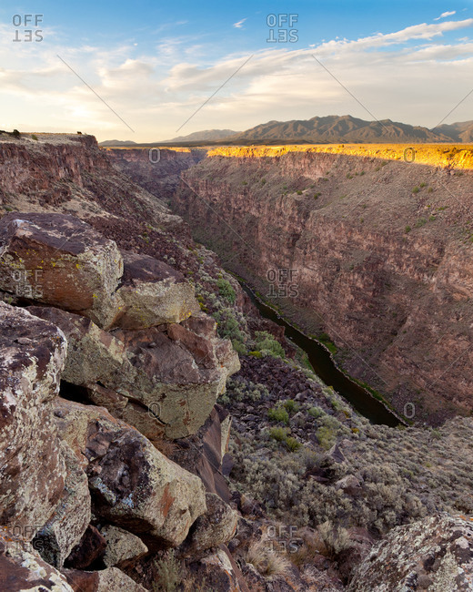 Rio Grande Gorge near Taos in New Mexico, USA