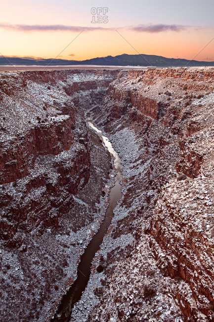 The Taos Box in New Mexico, USA