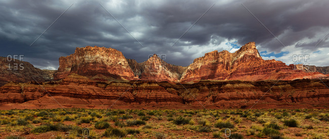 View of the Vermilion Cliffs in the USA