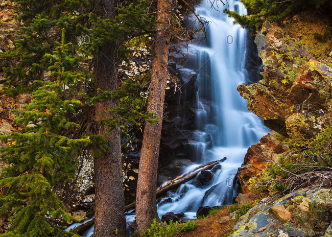 A waterfall in the Wheeler Peak Wilderness near Taos, New Mexico, USA