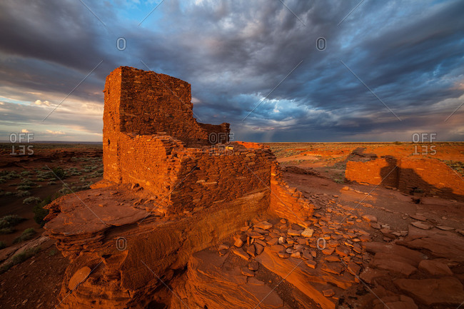 Wukoki Pueblo at Wupatki National Monument in northern Arizona, USA