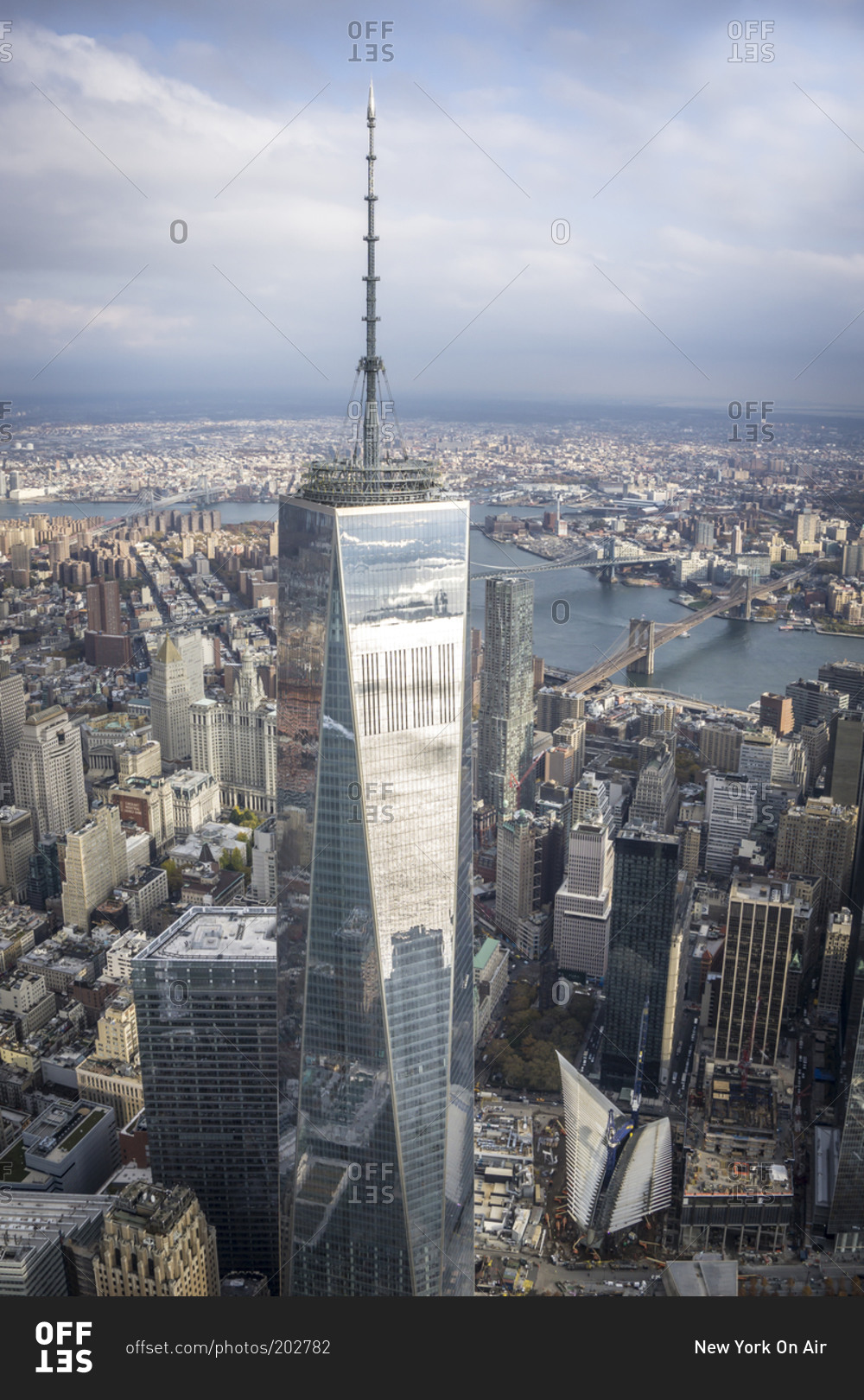 One world trade center aerial view hi-res stock photography and images -  Alamy