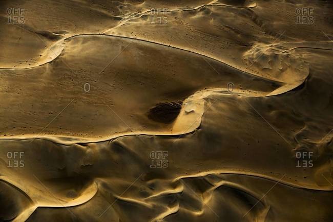 Sand dunes from the air, Namibia