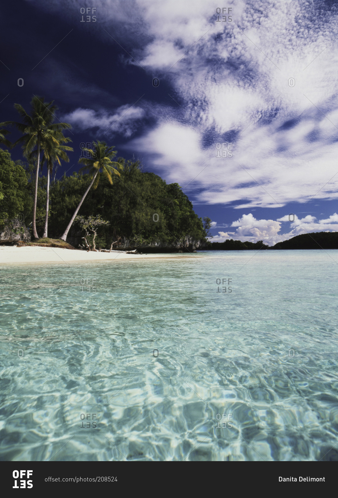 View of Honeymoon Island in Palau