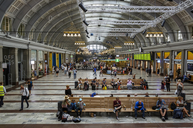 Stockholm, Sweden - July 30, 2014: Stockholm's Central Station, Sweden