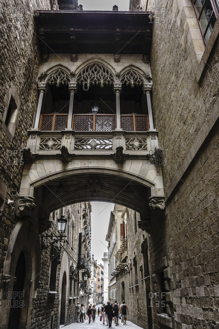 View to Gothic Quarter, Barcelona