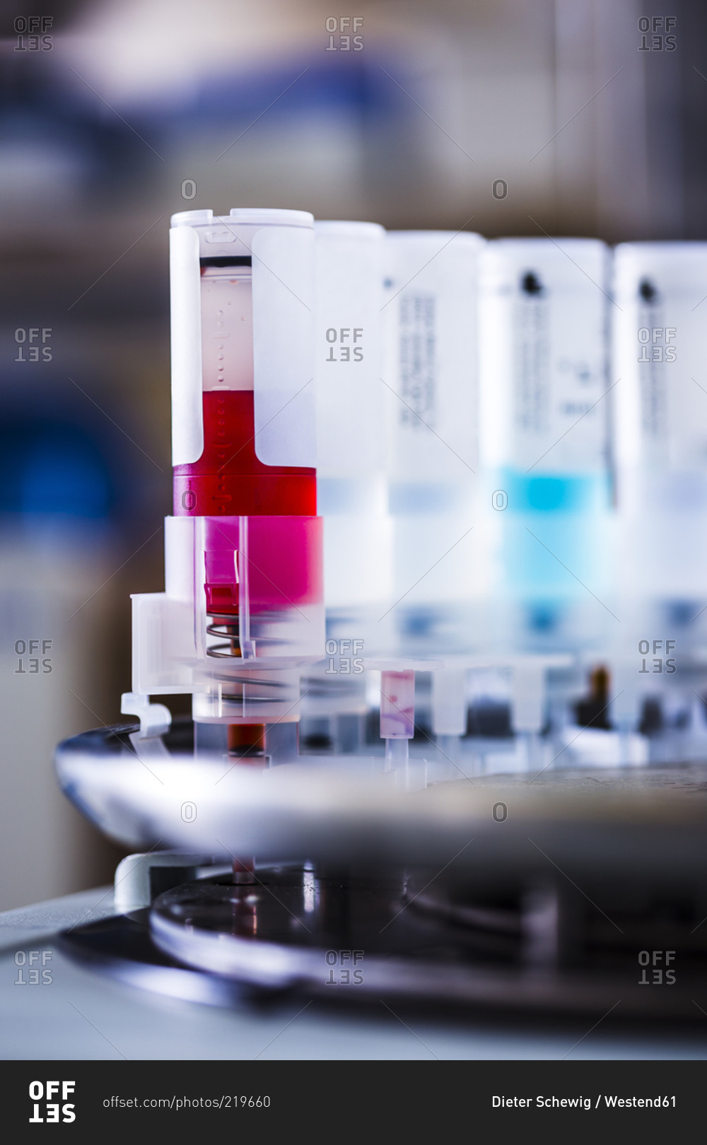 Medical samples in tissue stainer