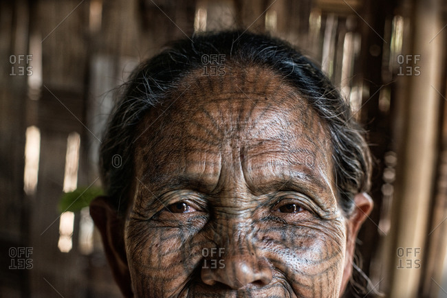 Woman face tattoo by Paul Talbot | Post 13324