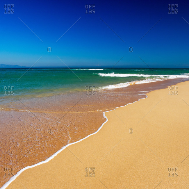 A pristine beach